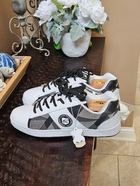 Luxury Kicks (Vlado) Men's Fashion Sneakers, White, Sz 12 - Picture 3 of 16